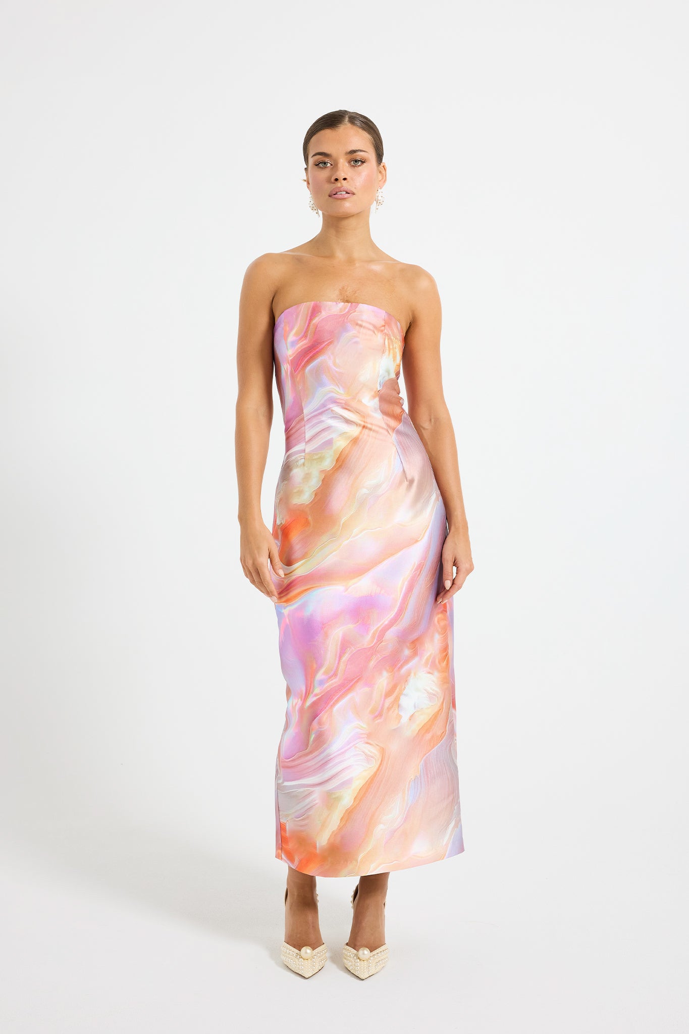 pasduchas mercury midi dress Siren Strapless Midi Dress
