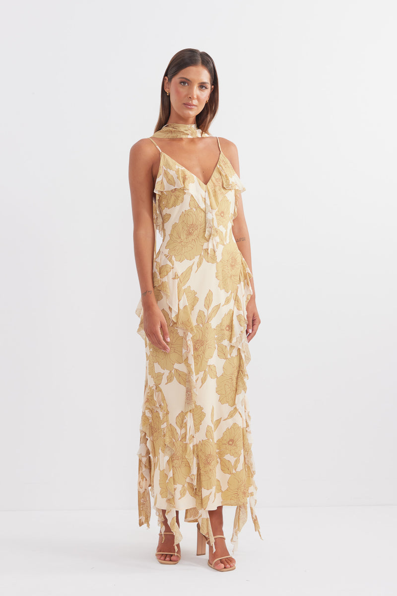 Pasduchas grove ruffle midi deals