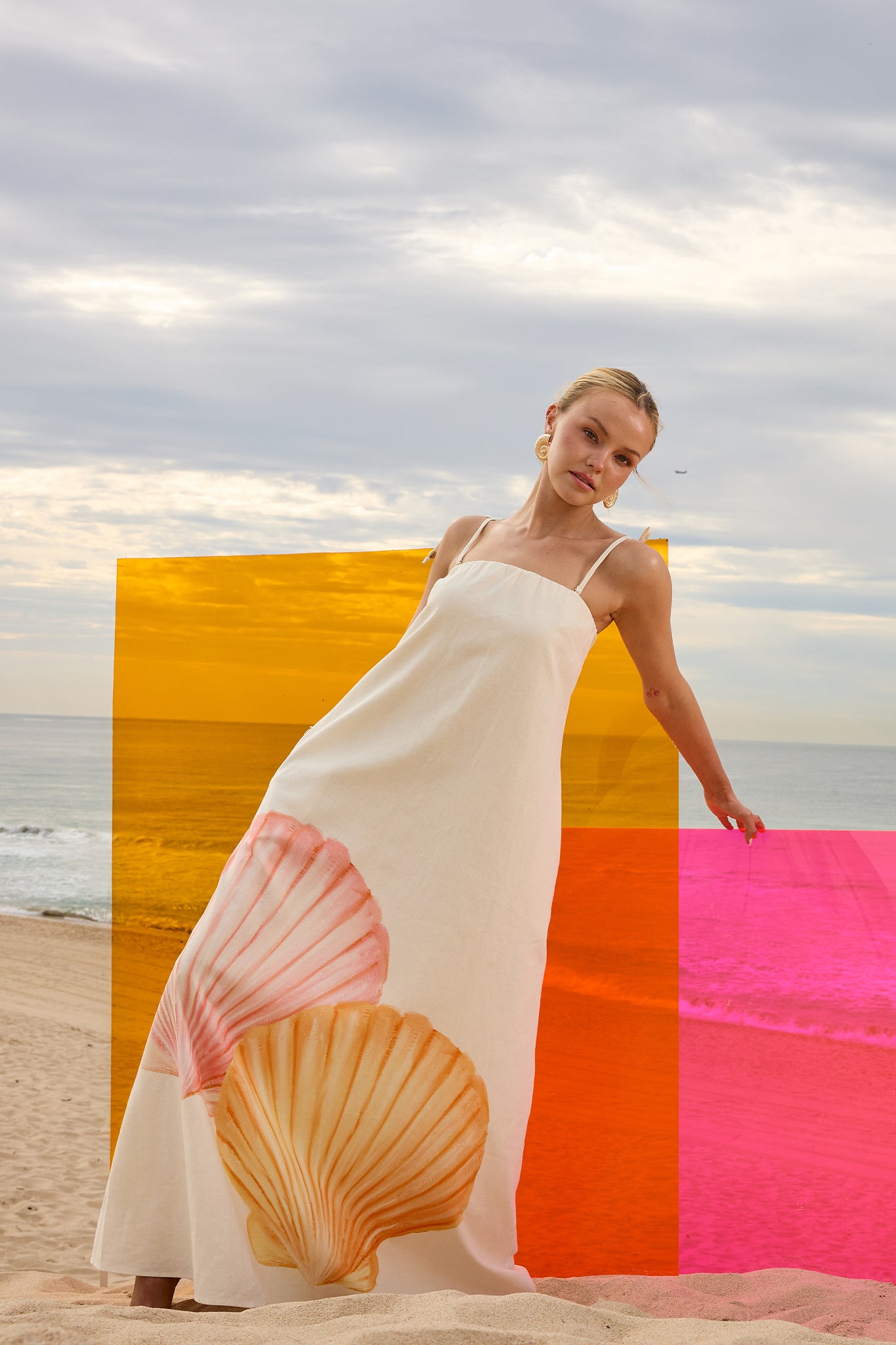 Ariel Maxi Linen Cotton Coastal Summer Maxi Dress PASDUCHAS Ariel Maxi Linen Cotton Coastal Summer Maxi Dress PASDUCHAS