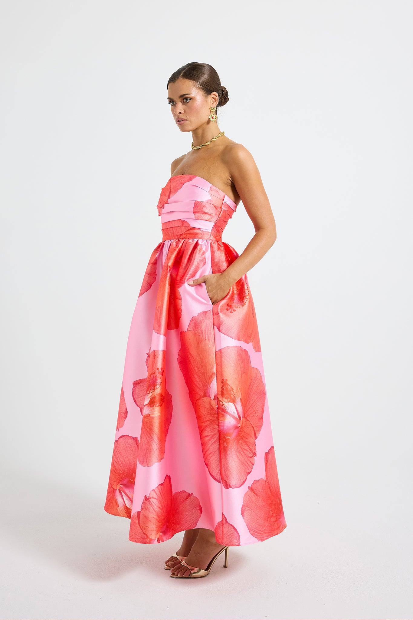 Kalani Strapless Midi