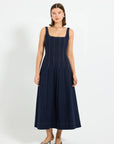 Hudson Denim Panelled Midi