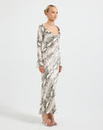 Heidi Bias Sleeve Maxi