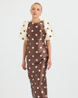Dottie Contrast Sleeve Midi