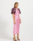 Dottie Contrast Sleeve Midi