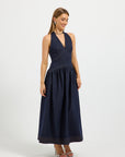 Hudson Denim Halter Midi