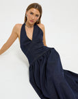 Hudson Denim Halter Midi