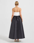 Matilda Contrast Strapless Midi