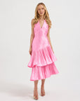 Lennox Pleated Halter Midi