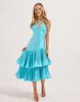 Lennox Pleated Halter Midi