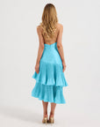 Lennox Pleated Halter Midi