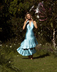 Lennox Pleated Halter Midi