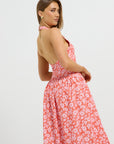 Hazel Denim Halter Midi