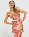 Posy Ruffle Midi