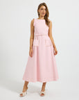 Charli Denim Ruffle Midi