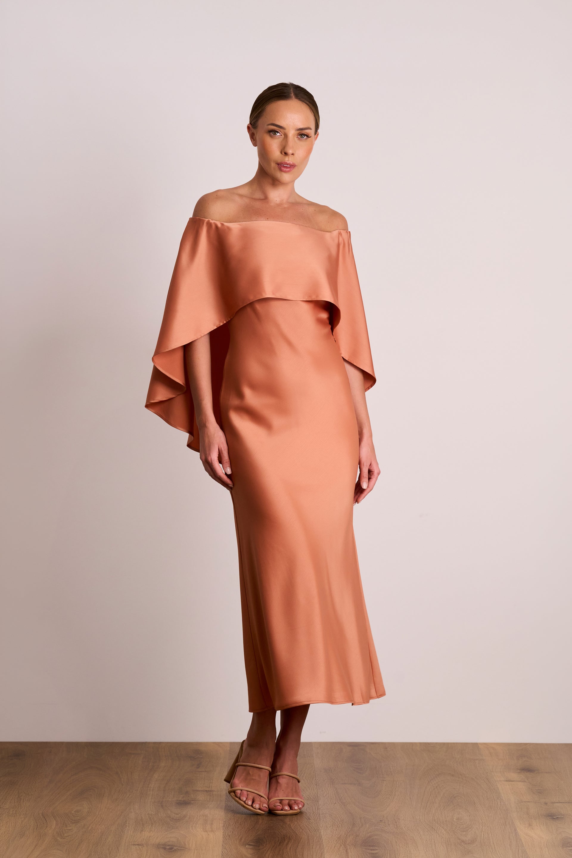 Florence Shoulder Cape Midi by PASDUCHAS