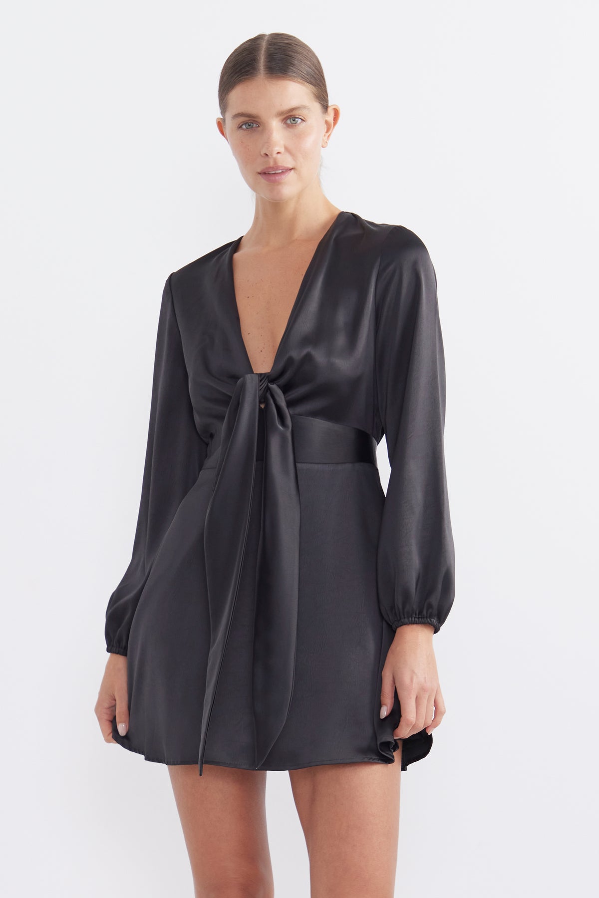 Glow Tie Mini Dress - PREORDER