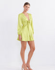 Glow Tie Mini Dress - PREORDER