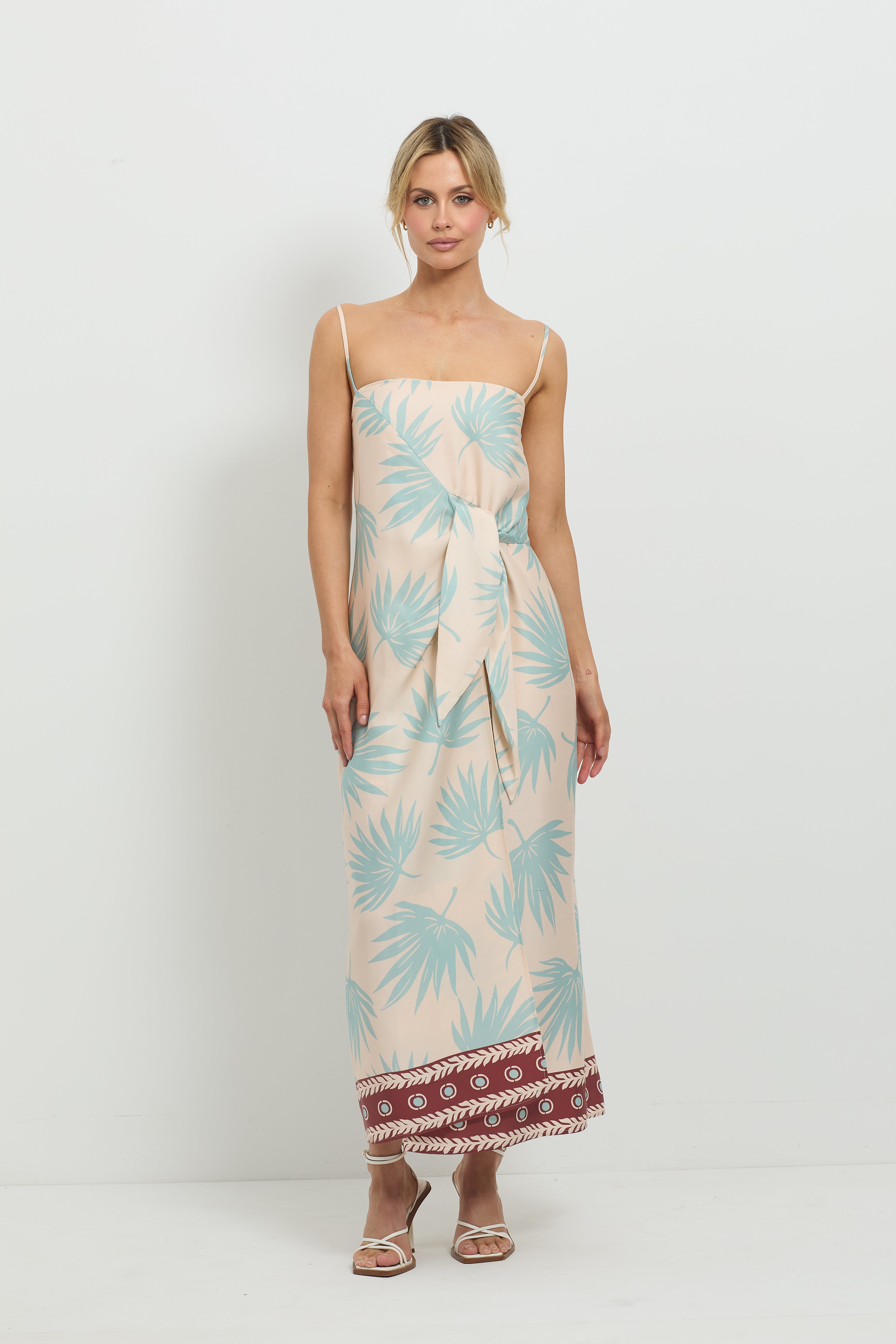 Summer wrap midi dress hotsell