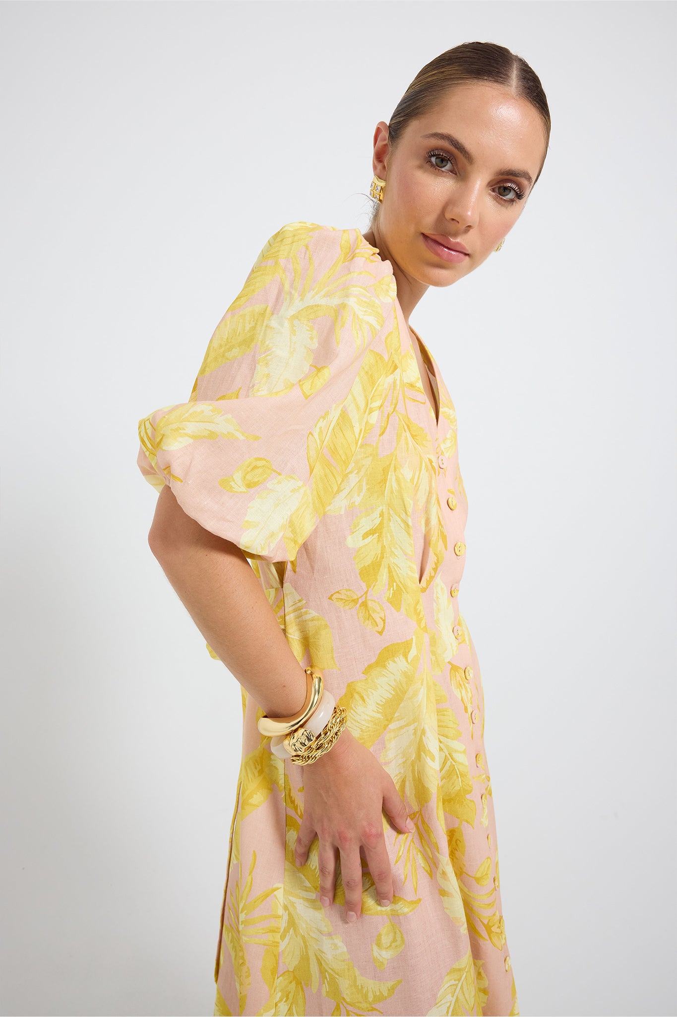 Palma Button Midi
