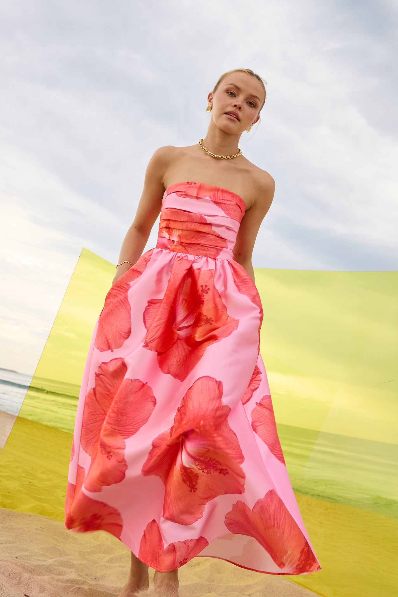 kalani maxi dress Kalani Strapless Midi