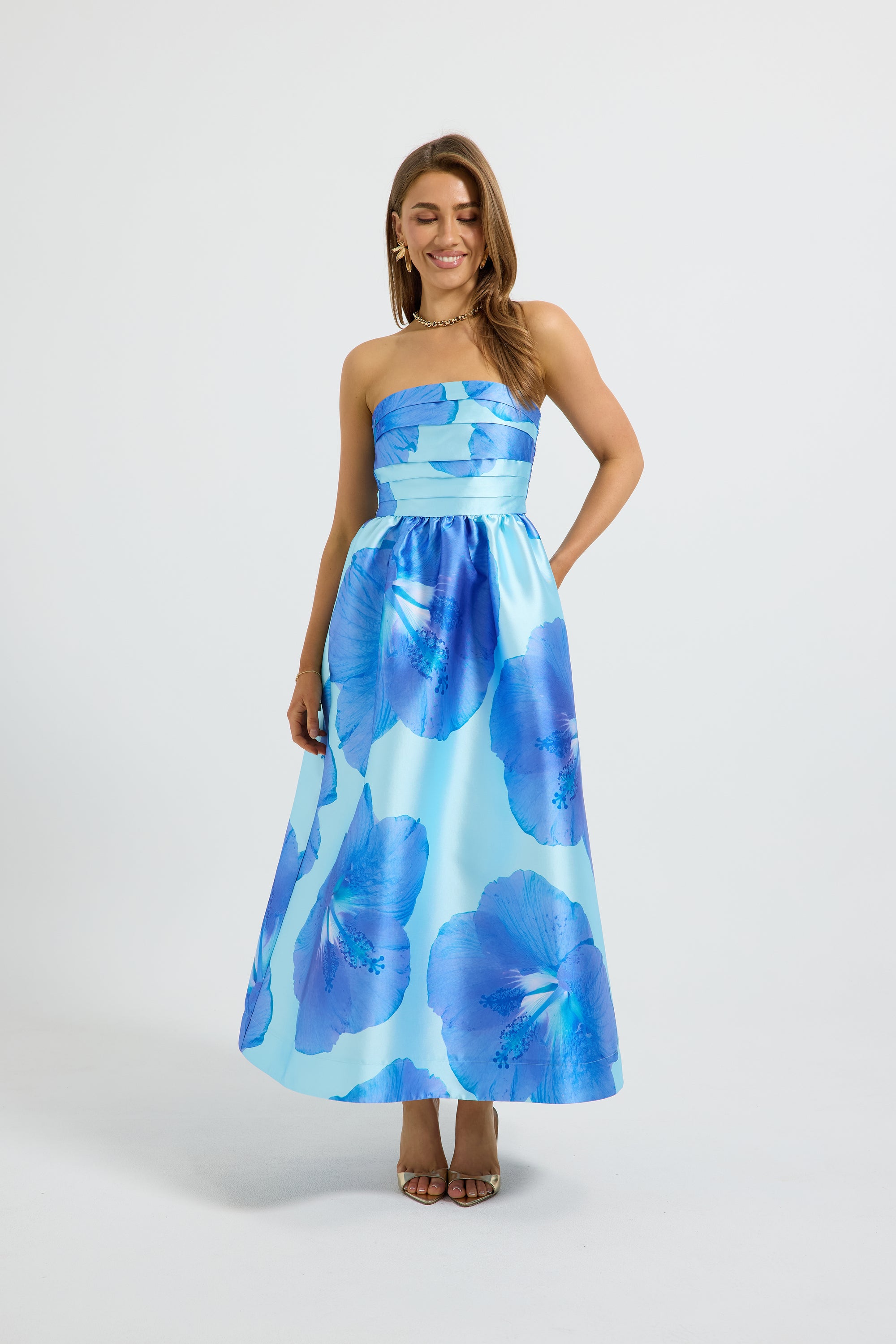 Kalani Strapless Midi