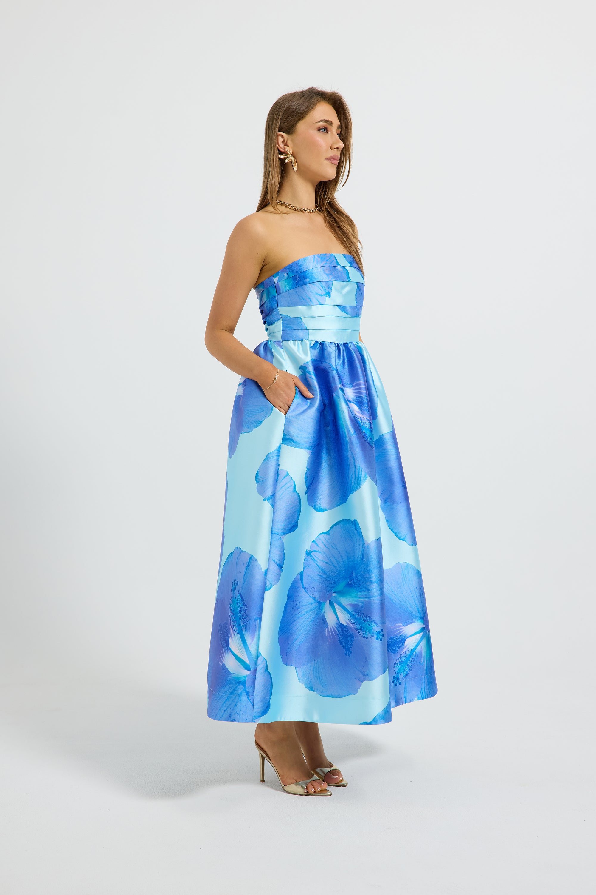 Kalani Strapless Midi