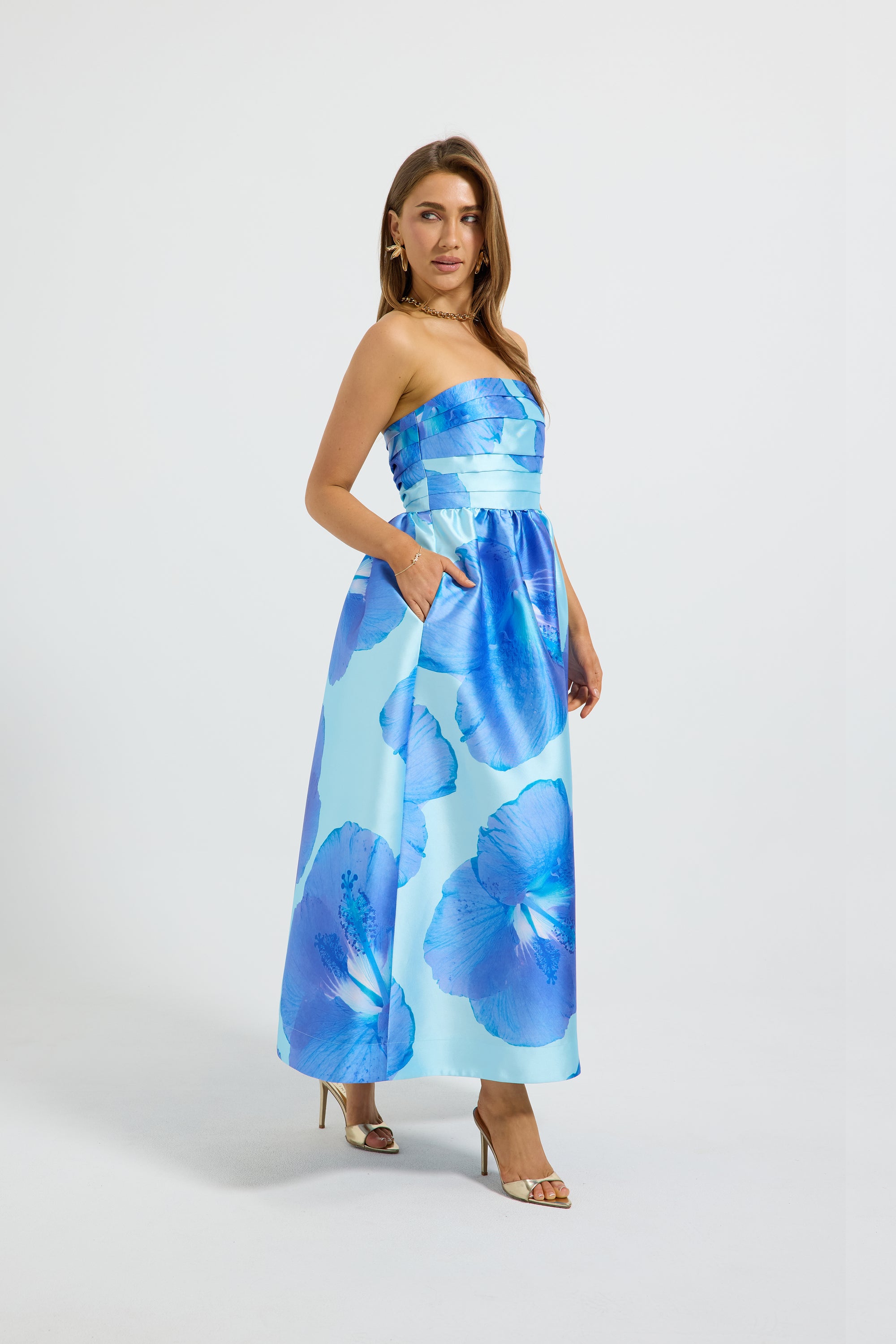 Kalani Strapless Midi