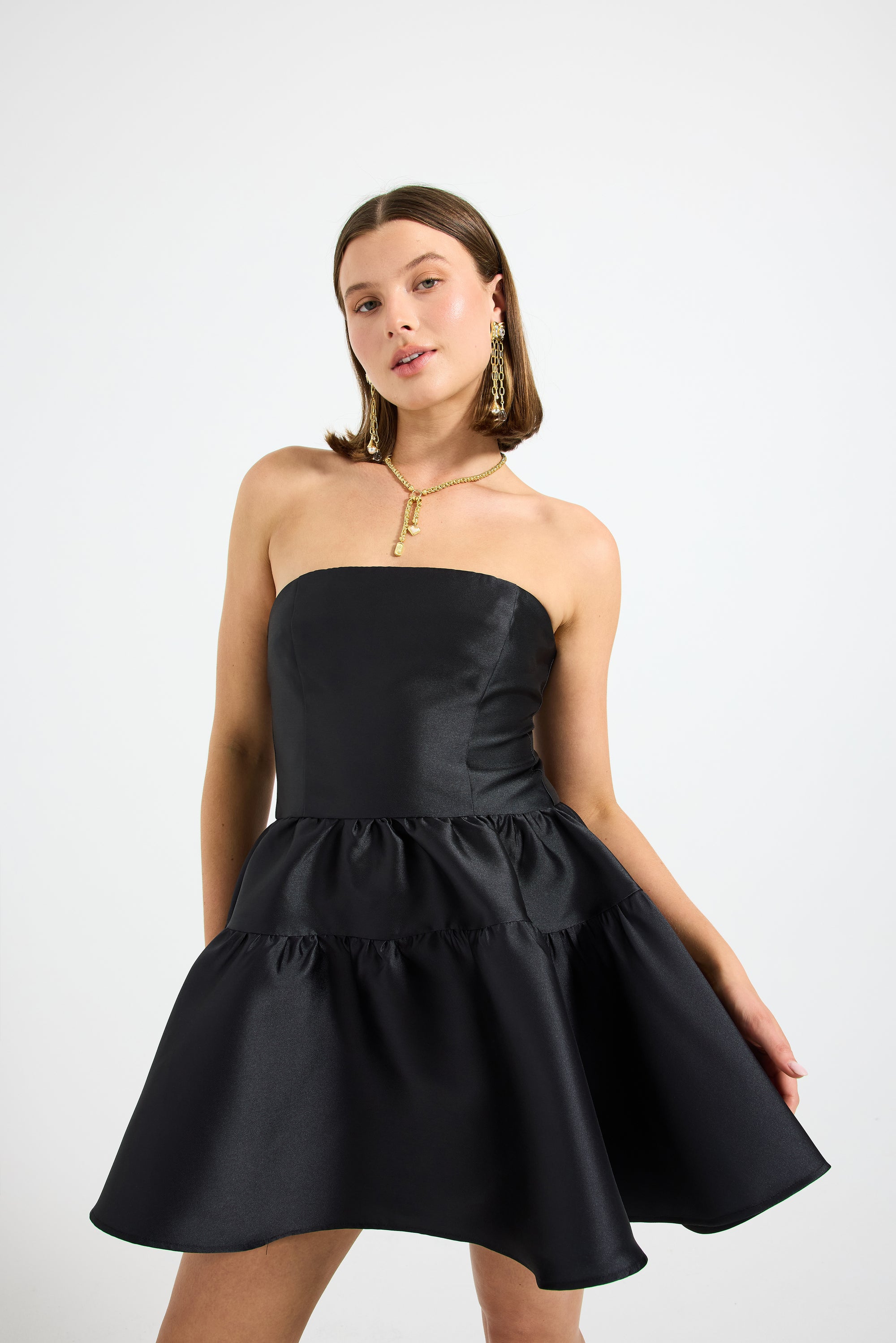 pippa mini dress black Women's Pippa Mini Dress Black in Size Small by Outcast