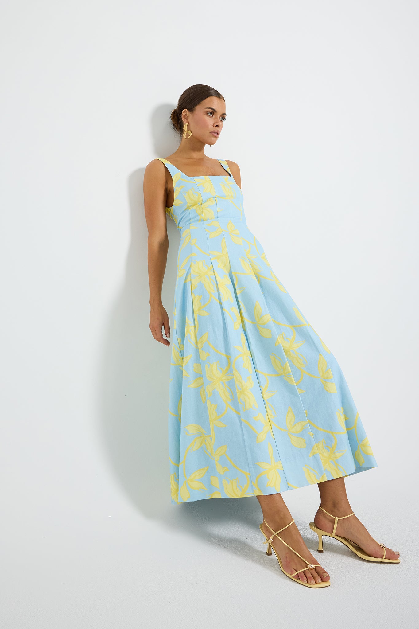 pasduchas mercury midi dress Soleil Panelled Midi
