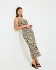 Greta Denim Fitted Midi