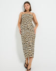 Greta Denim Fitted Midi