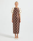 Dottie Contrast Sleeve Midi