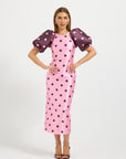 Dottie Contrast Sleeve Midi