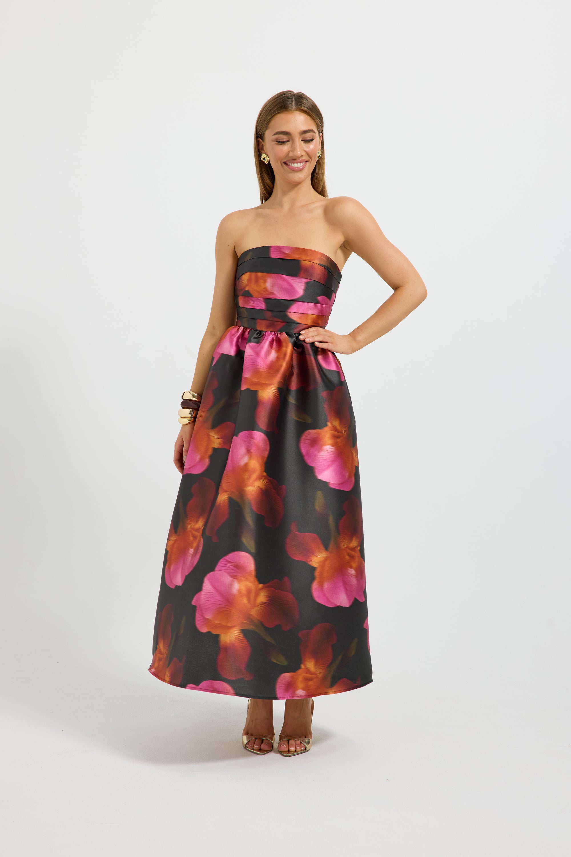 Ava Strapless Midi