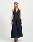 Hudson Denim Halter Midi