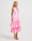 Lennox Pleated Halter Midi