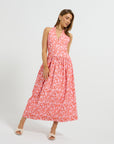 Hazel Denim Halter Midi