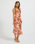 Posy Ruffle Midi