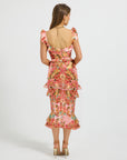 Posy Ruffle Midi