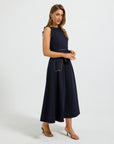 Hudson Denim Ruffle Midi