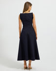 Hudson Denim Ruffle Midi