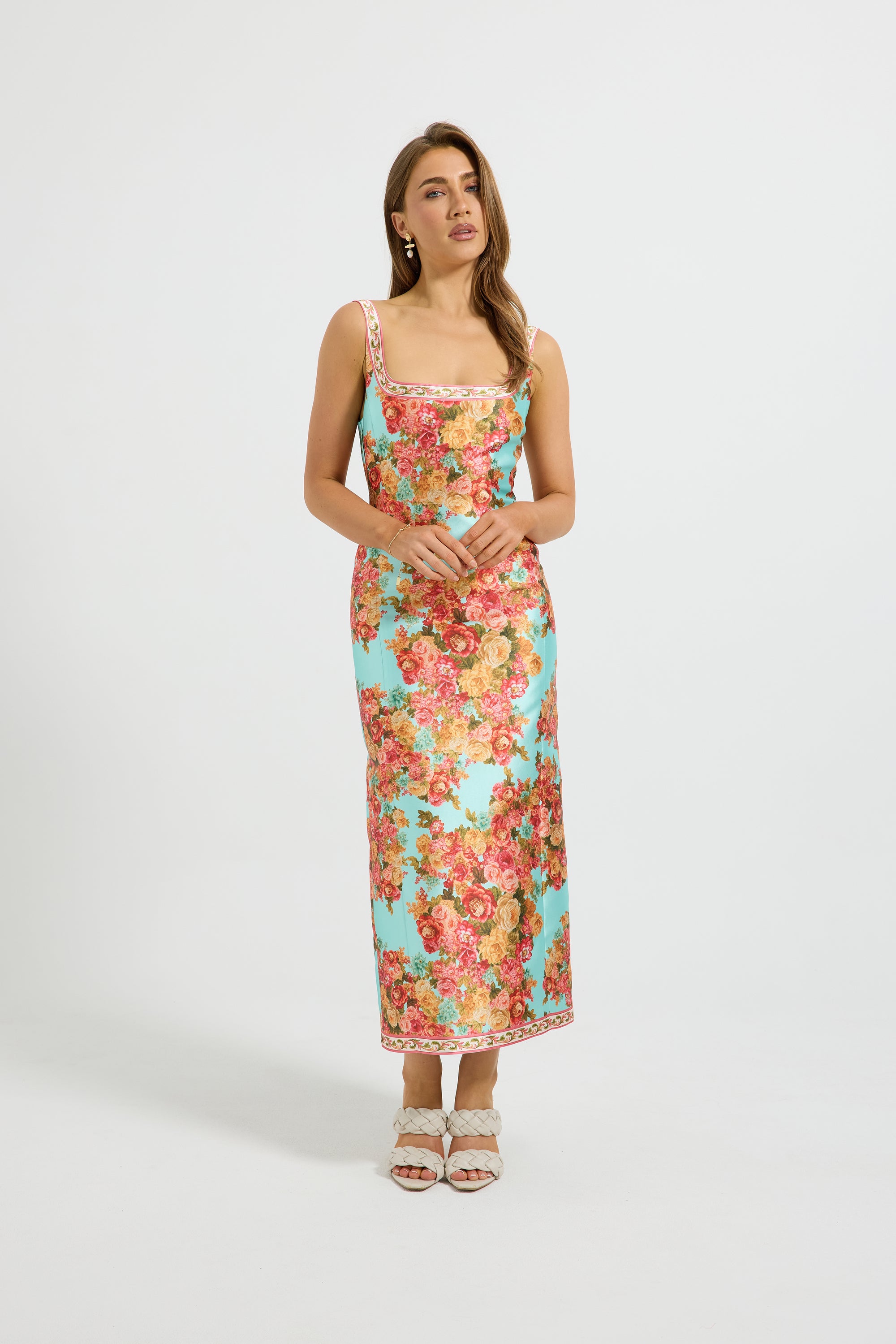 Posy Fitted Midi