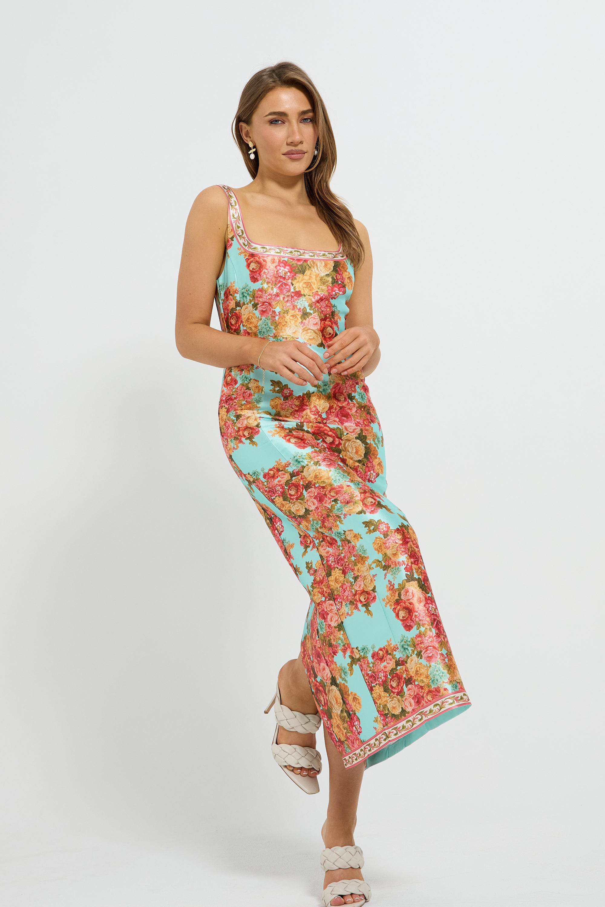 Posy Fitted Midi