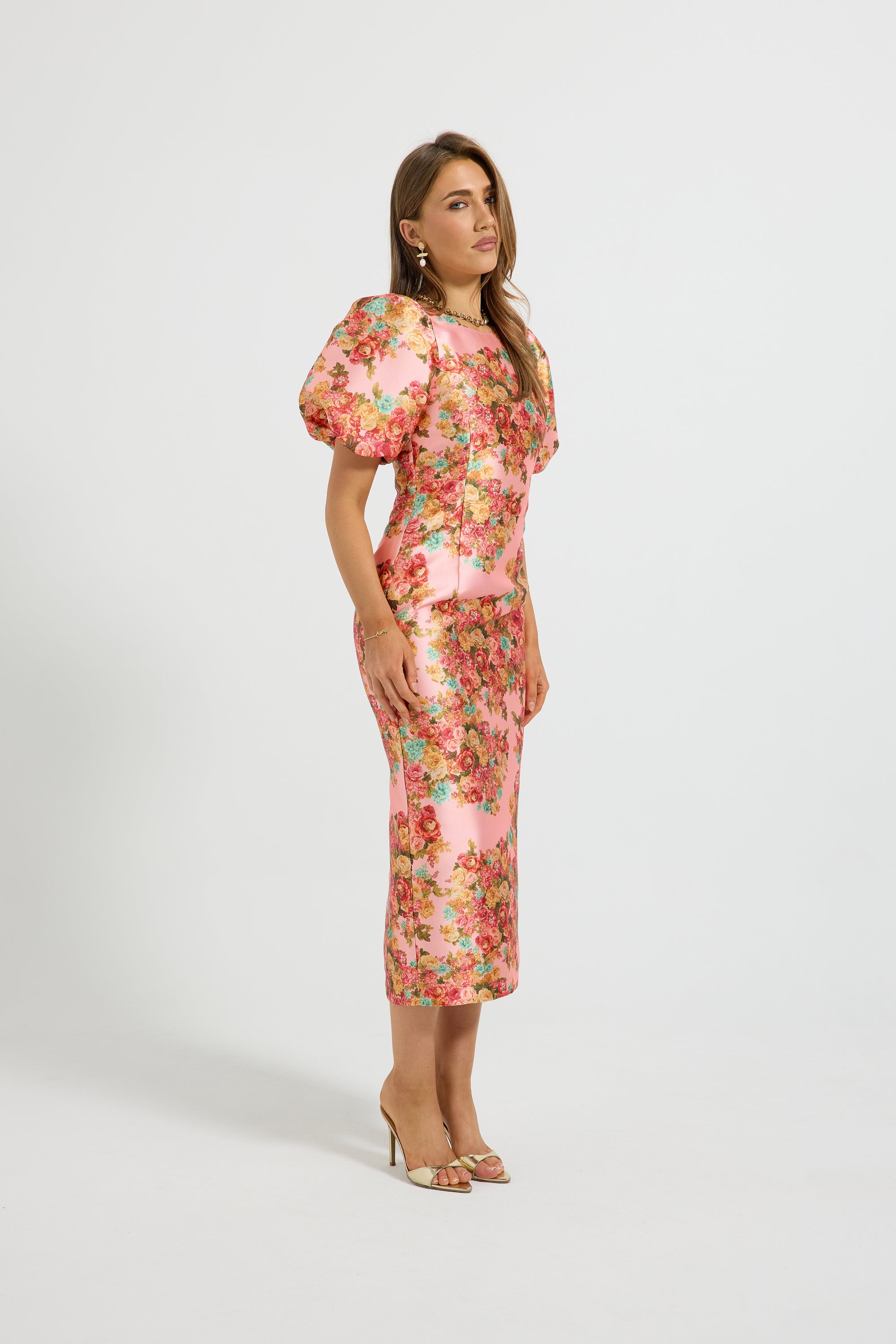 Posy Sleeve Midi