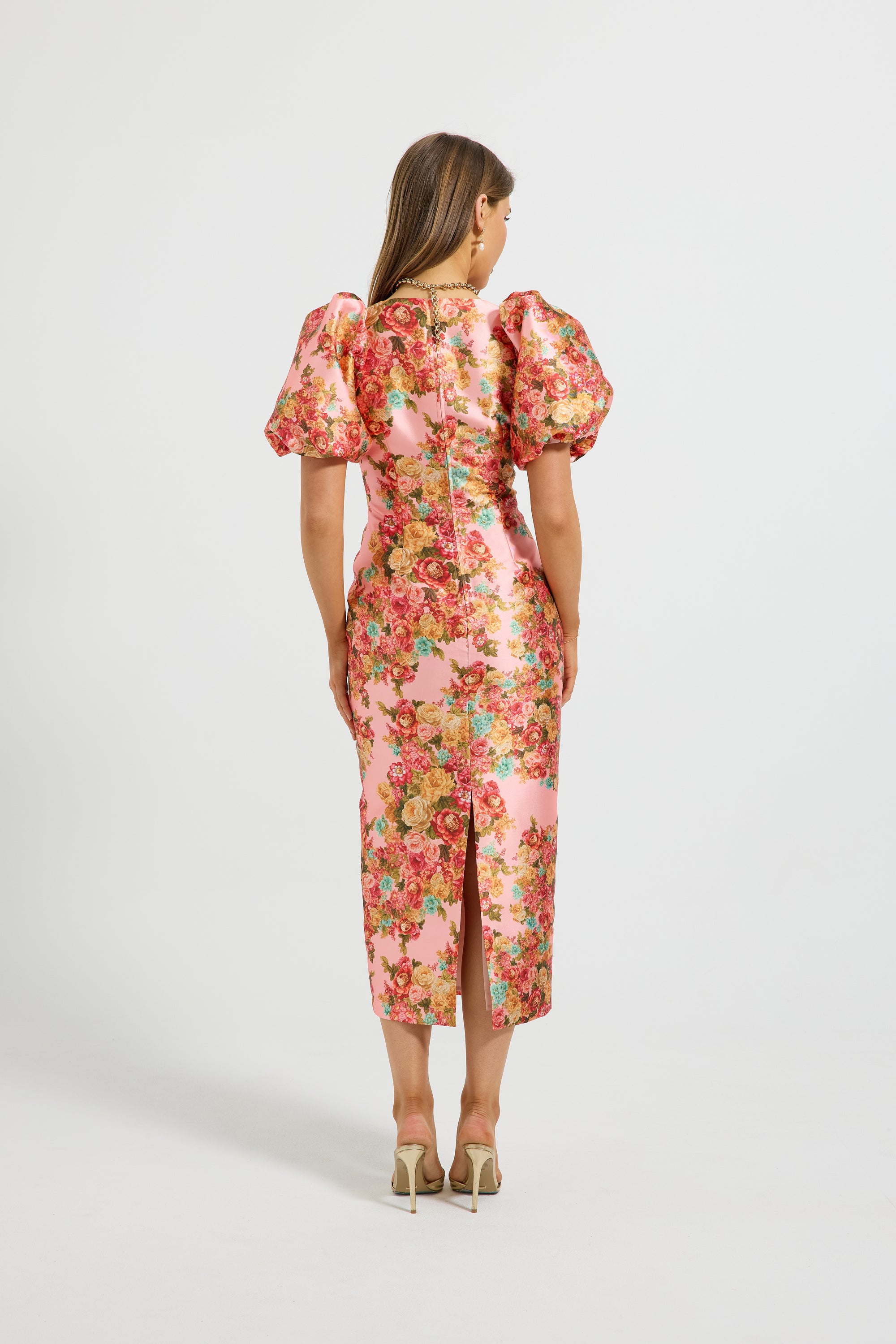 Posy Sleeve Midi