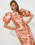 Posy Sleeve Midi