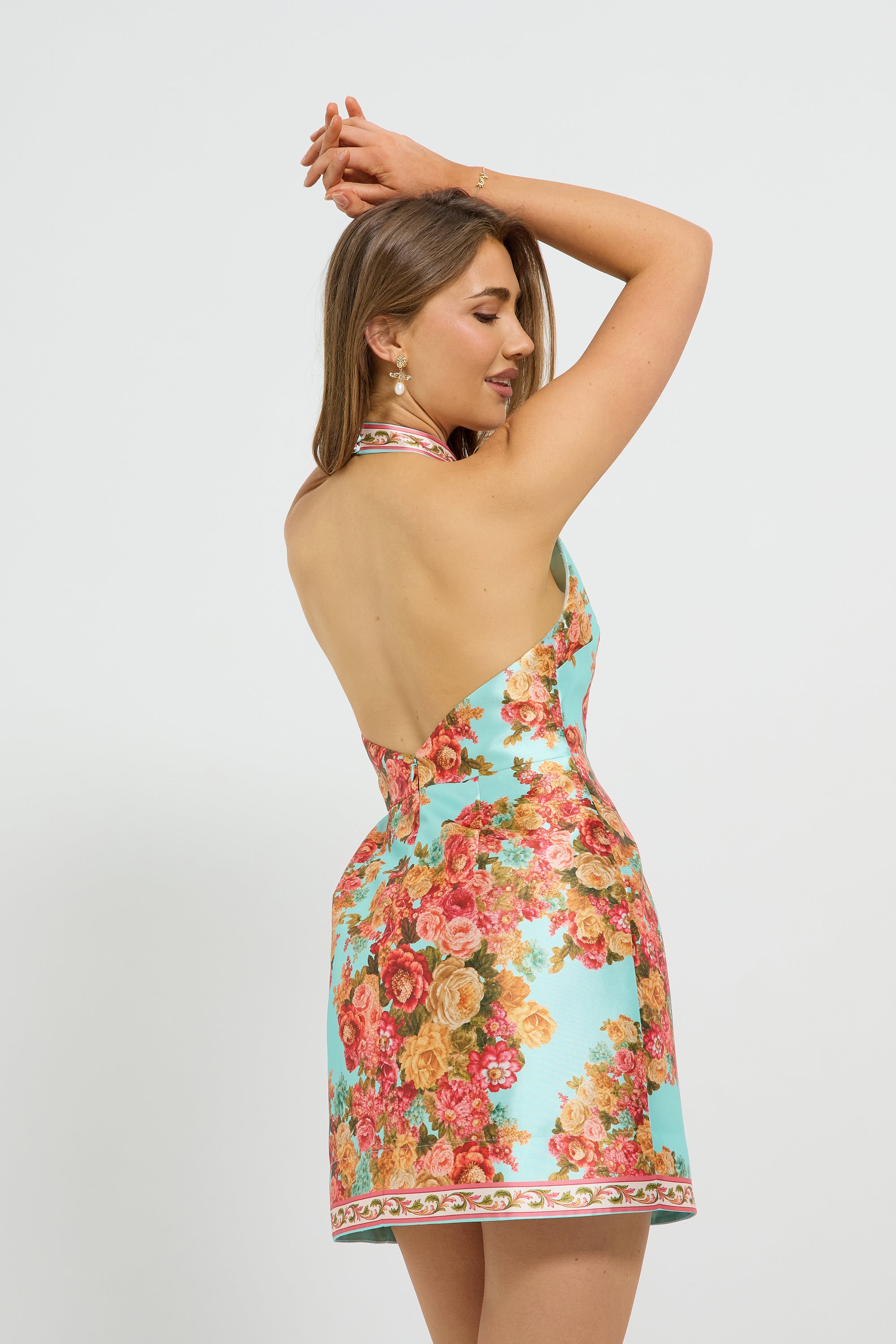Posy Halter Mini Dress